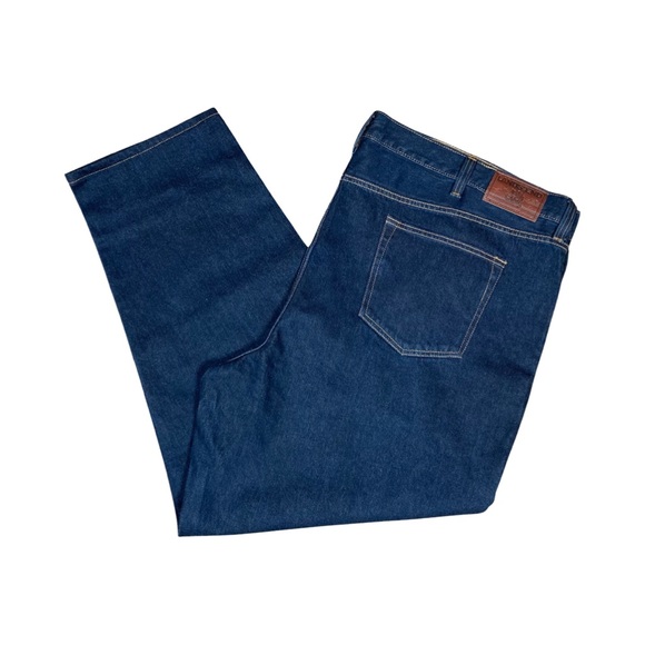 Lands End Square Rigger Mens Traditional Fit Jeans Size 52T x 30 Blue NWT - Picture 1 of 16